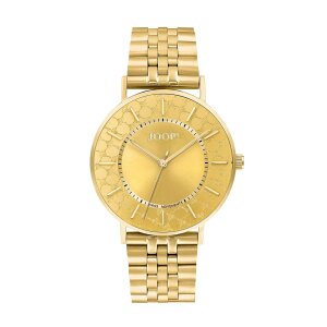 JOOP! Damen Armbanduhr 2033712 Edelstahl, IP Gold plattiert