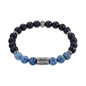 JOOP! Armband Edelstahl Achat und Durmortierit 2033995
