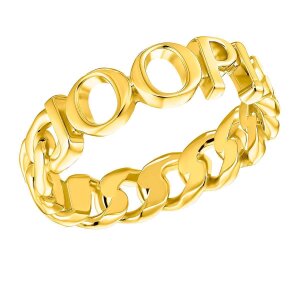 JOOP! Damen Ring Edelstahl, Gold IP beschichtet 2033952