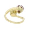 Ring 585/000 (14 Karat) Gelbgold mit Akoya Zuchtperle, Brillant und Rubin, getragen 25321195