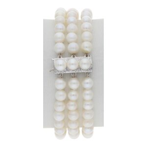 JuwelmaLux Perlarmband 585/000 (14 Karat) Weißgold...