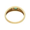 JuwelmaLux Ring 585/000 (14 Karat) Gold mit Saragd und Brillanten JL30-07-3572