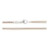 JuwelmaLux 2-reihige Halskette 585/000 (14 Karat) Weiß- & Roségold Anker JL30-05-3683