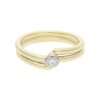 Ring 585/000 (14 Karat) Weiß- & Gelbgold mit Brillant Handarbeit getragen 25321256