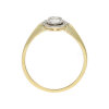 Ring 750/000 (18 Karat) Weiß- & Gelbgold mit Diamanten Antik getragen 25321258