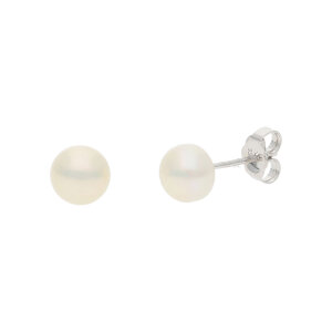JuwelmaLux Perlen Ohrringe 333 Weißgold mit Süßwasser- Zuchtperle JL10-06-3077