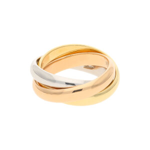 Juwelmalux Ring 585/000 (14 Karat) Tricolor Gelb- Rot- und Weißgold Trinity JL26-07-0013