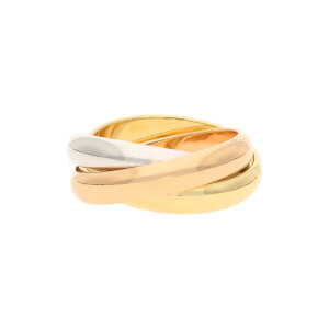 Juwelmalux Ring 585/000 (14 Karat) Tricolor Gelb- Rot- und Weißgold Trinity JL26-07-0013