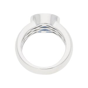 JuwelmaLux Ring 925 Silber synth. Zirkonia blau JL10-07-3191