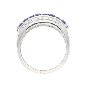 JuwelmaLux Ring 925/000 Sterling Silber mit Tansanit JL30-07-3764
