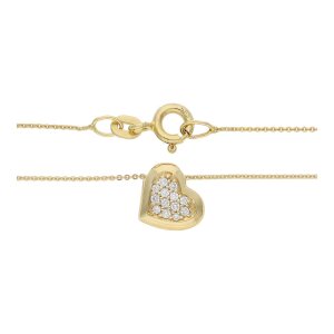 JuwelmaLux Halskette mit Anhänger Herz 585/000 (14...