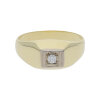 Ring 585/000 (14 Karat) Gold und Weißgold mit Brillant getragen 25321356