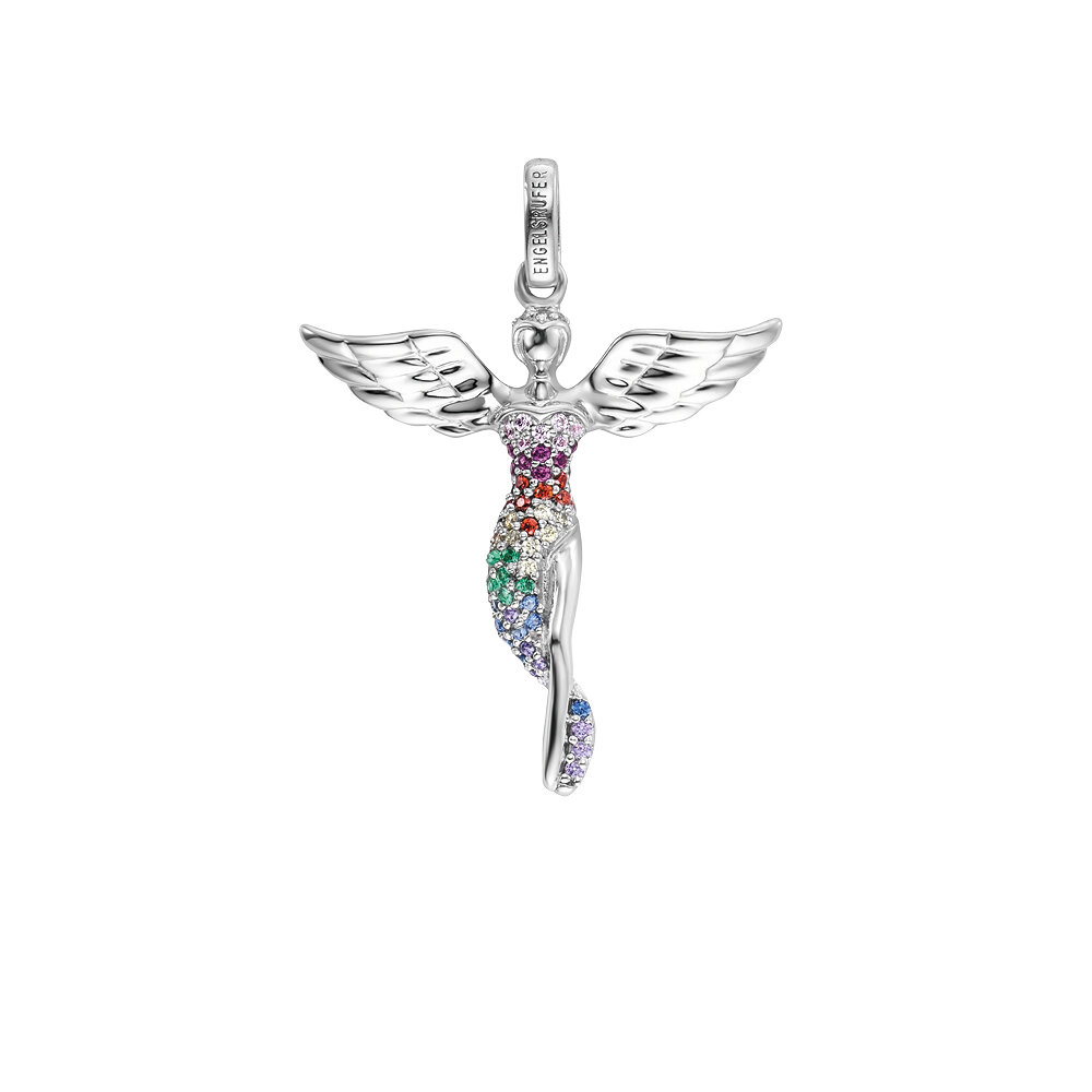 Collana Engelsrufer Con Angelo In Argento Sterling - Ciondolo Cuore Alato Regolabile - Gioiello Portafortuna - 4