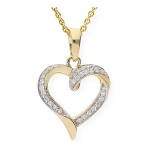 Brillant Anhänger Gold 585 Herz JL10-02-0112 JuwelmaLux