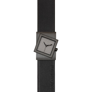 Rolf Cremer Uhr Turn S 507777 Lederband, schwarz-weiß karriert