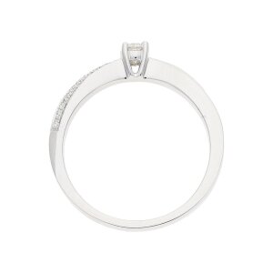 JuwelmaLux Ring 585 Weißgold mit Brillanten JL10-07-3214