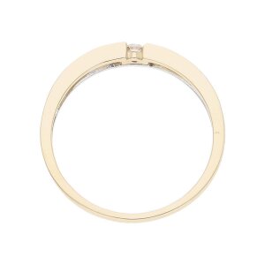 JuwelmaLux Ring 585 Gold und Weißgold mit Brillant JL10-07-3228