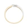 JuwelmaLux Ring 585/000 (14 Karat) Gold und Weißgold mit Brillant JL10-07-3231