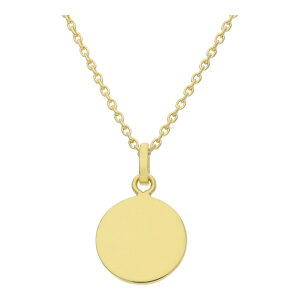 Gravur Anhänger Silber 925 Gold plattiert...