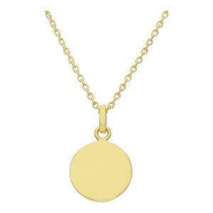 Gravur Anhänger Silber 925 Gold plattiert...