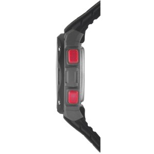 Sinar Kinderuhr XE-56-4 Silikon schwarz, rot, digital, wasserdicht bis zu 10 ATM