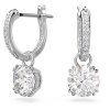 Swarovski Ohrhänger 5636717-5649007 Constella Rundschliff, Weiß, Rhodiniert