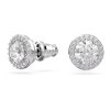 Swarovski Ohrstecker 5636269 Constella Rundschliff, Pavé, Weiß, Rhodiniert