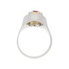 Rubin Ring Gold und Weißgold 750 Diamanten Second Hand 25321472 getragen