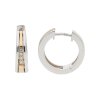 Creolen Weißgold und Rotgold 375 Brillant JL12-06-0109 JuwelmaLux