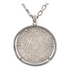 Anhänger Münze Silber, mit Kette, "Otto König von Bayern", getragen 25321532