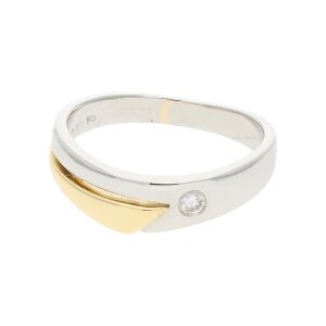 Ring Gold 750 und Platin 950 Brillant Second Hand...