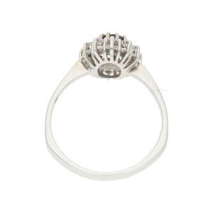 Saphir Ring Weißgold 585 Brillanten Second Hand...