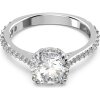 Swarovski Ring 5645253 Constella Princess-Schliff, Pavé, Weiß, Rhodiniert 55