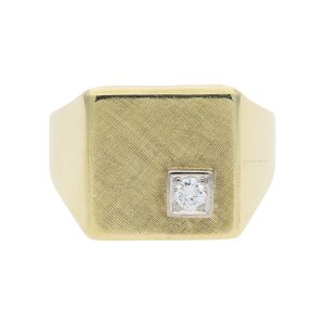 Ring Gold 585 Brillant Second Hand 25321587 getragen