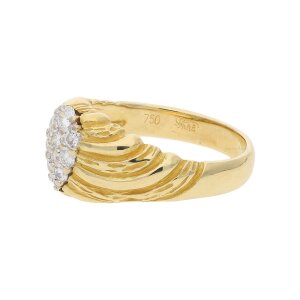 Ring Gold 750 Brillant Second Hand 25321584 getragen