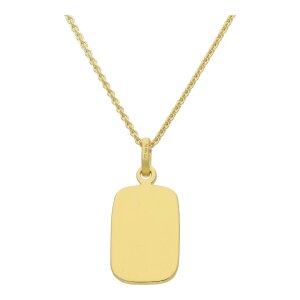 JuwelmaLux Gravurplatte 925 Sterling Silber Gold...