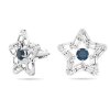 Swarovski Ohrstecker 5639188 Stella Ohrstecker Stern, Blau, Rhodiniert