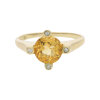 Ring 585/000 (14 Karat) Gold mit Citrin und Brillanten, getragen 25321598
