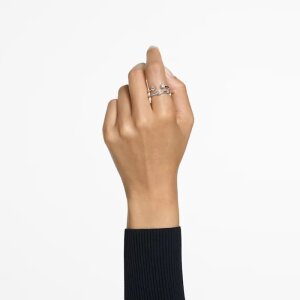 Swarovski Ring 5640961 Constella Ring Set (2), Rundschliff, Weiß, Rhodiniert G55