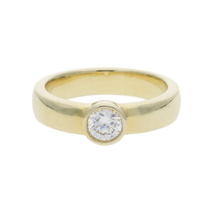 JuwelmaLux Ring 925/000 Sterling Silber gold plattiert...