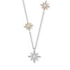 Engelsrufer Halskette Silber ERN-3NEWSTAR-ZI-TRI Tricolor Stern mit Zirkonia