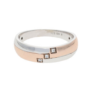 JuwelmaLux Ring 925/000 Sterling Silber, rosé...