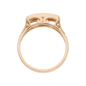 Damenring 750/000 (18 Karat) Rotgold Diamant, getragen...