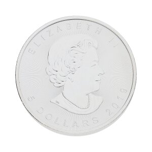 1 Unze Feinsilber Münze Maple Leaf 5 Dollars 2019