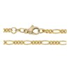 Halskette Figaro 585/000 (14 Karat) Gold getragen 25321770