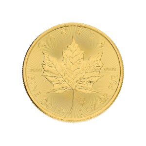 Goldmünze 1 Unze Maple Leaf 999,9 Feingold