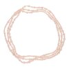 Perlenkette mit Süßwasserzuchtperle rosa, getragen 25321774