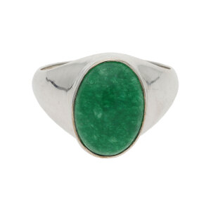 Ring 925/000 Sterling Silber mit Smaragd getragen 25321805