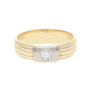 Ring Gold und Weißgold 585 Brillanten Second Hand...
