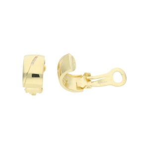 JuwelmaLux Ohrclips Silber 925 Gold plattiert mit synth....